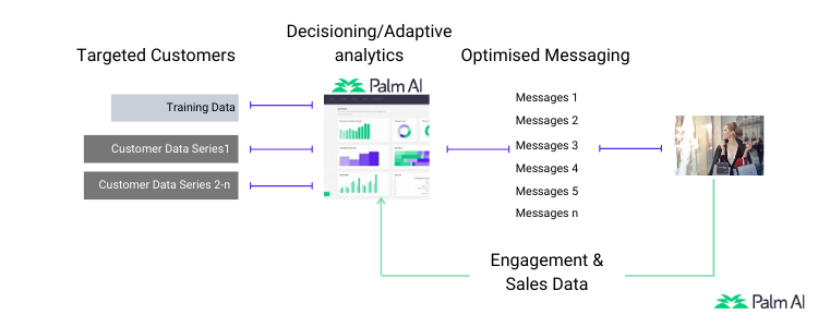 Palm AI customer targetting with real time engagement