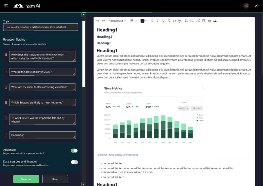 Palm Artificial Intelligence software for business